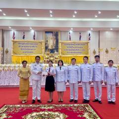 พิธีทำบุญตักบาตรถวายพระราชกุศล พิธีวางพวงมาลาถวายพระราชสักการะ เนื่องในวันนวมินทรมหาราช 13 ตุลาคม 2567